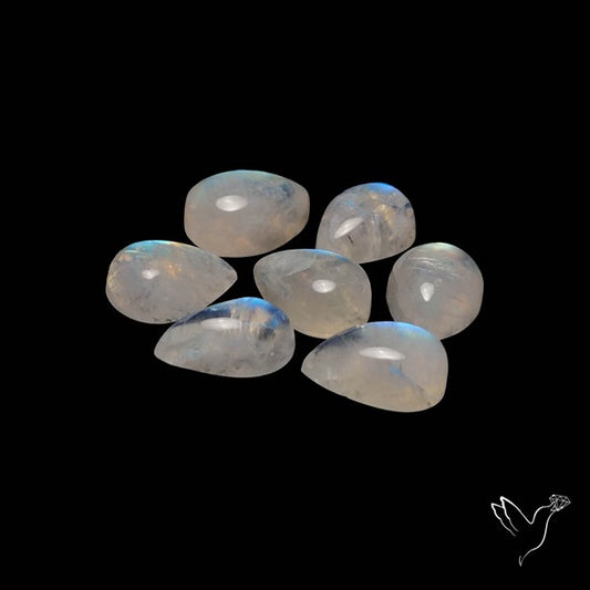 Rainbow Moonstone Cabochons Lot