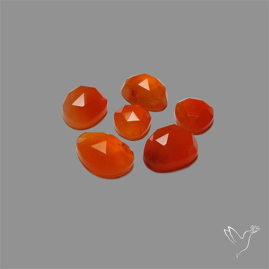 Rose Cut Carnelian Agate Lot
