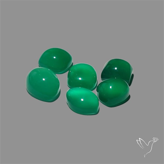 Chrome Chalcedony Cabochons Lot
