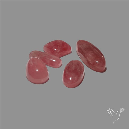 Pink Tourmaline Cabochons Lot