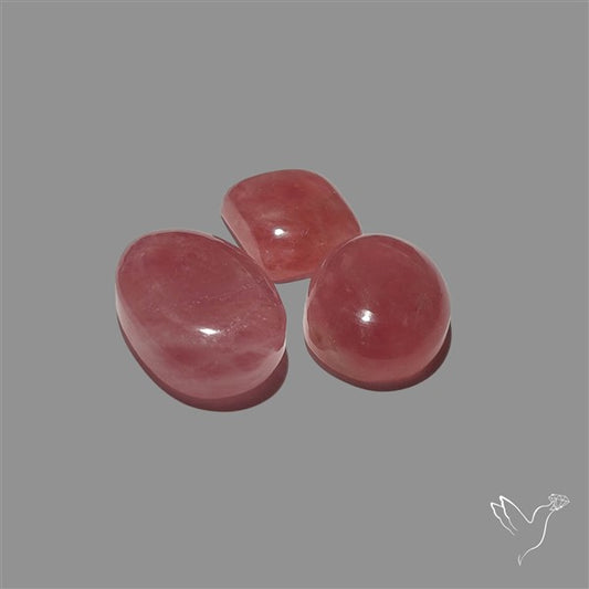 Pink Tourmaline Cabochons Lot