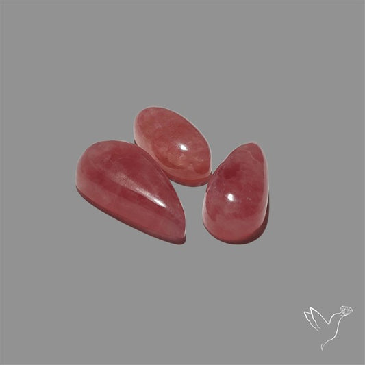 Pink Tourmaline Cabochons Lot