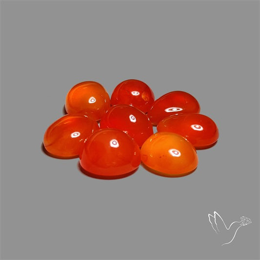 Carnelian Agate Cabochons Lot