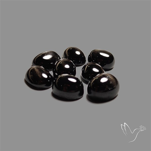Black Star Diopside Cabochons Lot