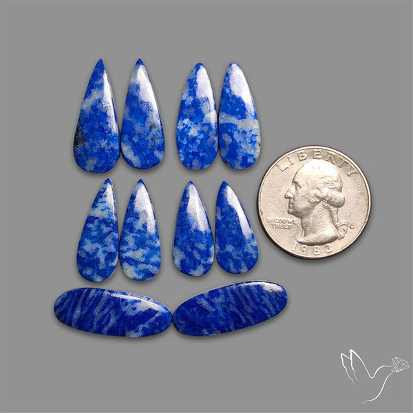 Lapis Lazuli Cabochon Pairs Lot