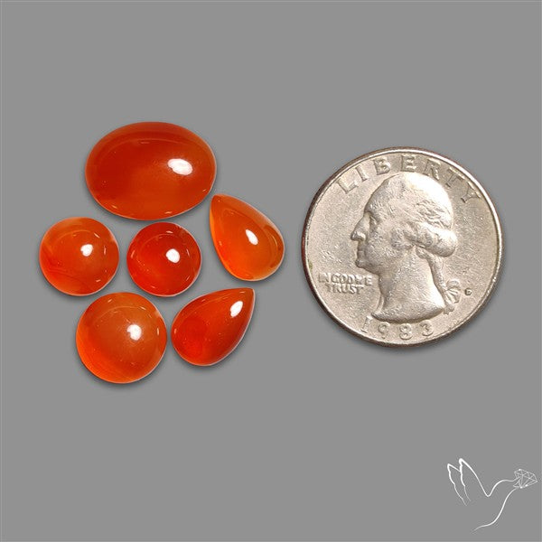 Carnelian Agate Cabochons Lot