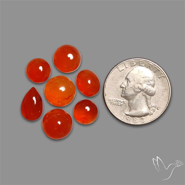 Carnelian Agate Cabochons Lot
