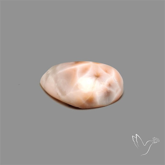Pink Indonesian Natrolite Cabochon