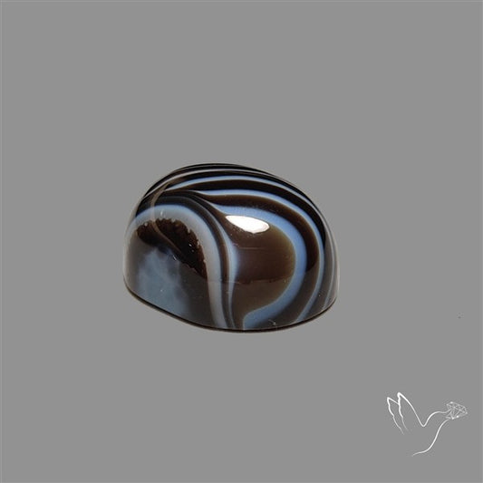 Tuxedo Agate Black Banded Agate Cabochon