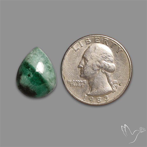 Bi-color Emerald Cabochon