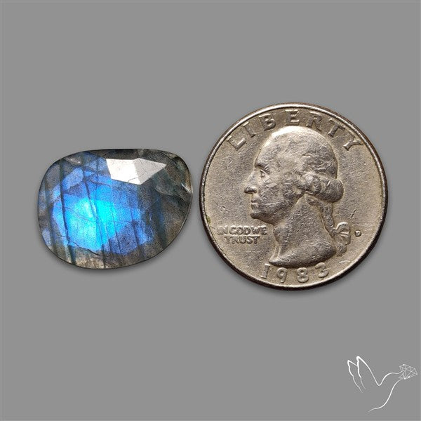 Rose Cut Blue Labradorite