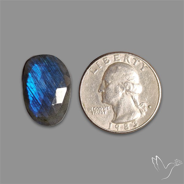 Rose Cut Blue Labradorite