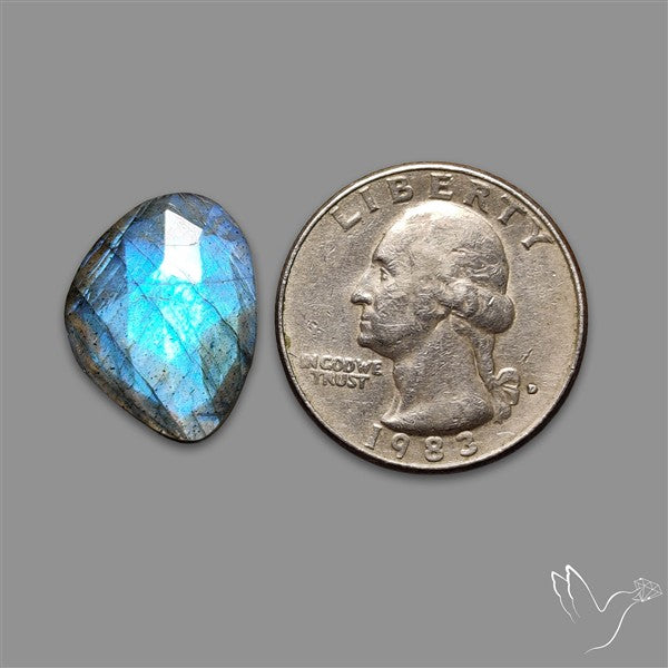 Rose Cut Blue Labradorite