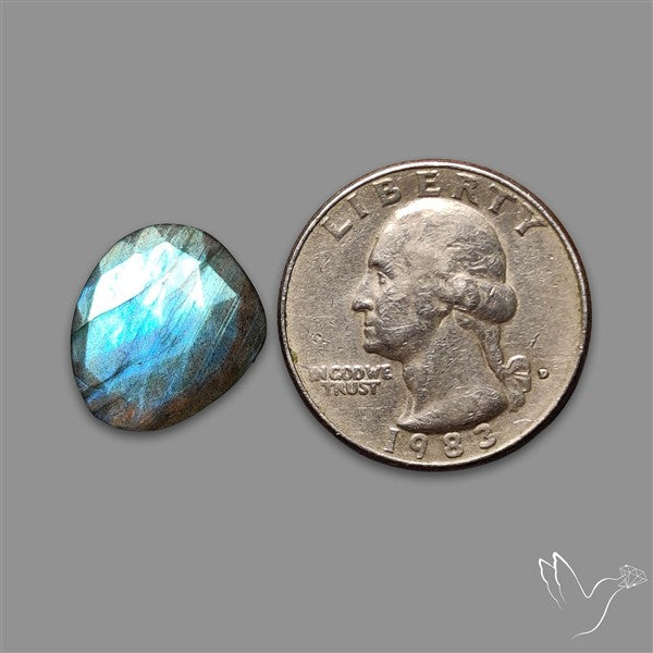 Rose Cut Blue Labradorite
