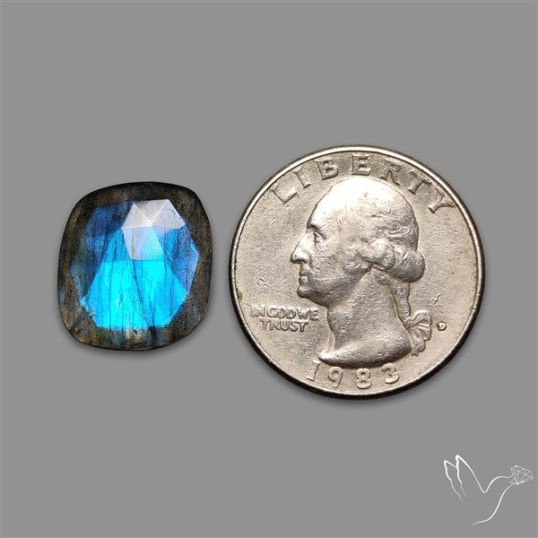 Rose Cut Blue Labradorite