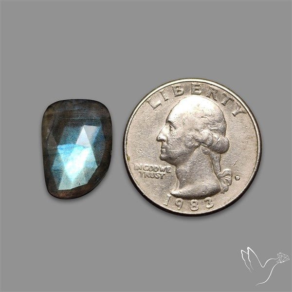 Rose Cut Blue Labradorite