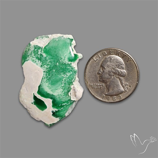 Utah Lucin Variscite Slice Uneven Freeform Polished