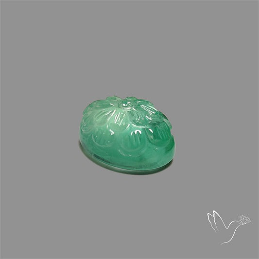 Green Fluorite Mughal Carving