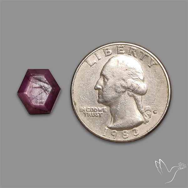 Step Cut Indian Ruby Flashy