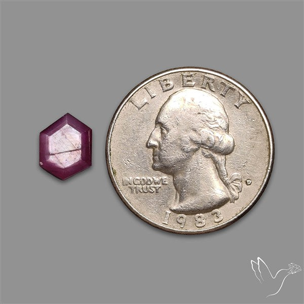 Step Cut Indian Ruby Flashy