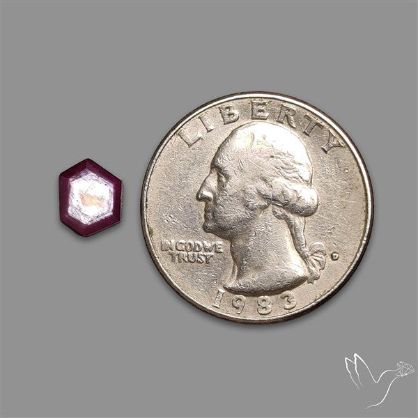 Step Cut Indian Ruby Flashy