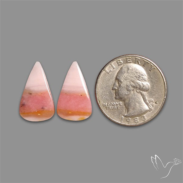 Peruvian Pink Opal Pair
