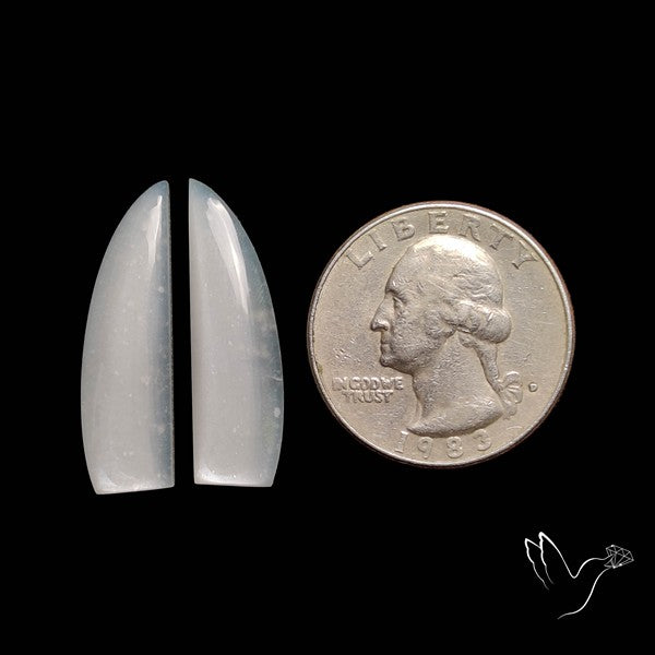 White Moonstone Pair