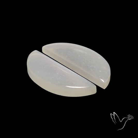 White Moonstone Pair