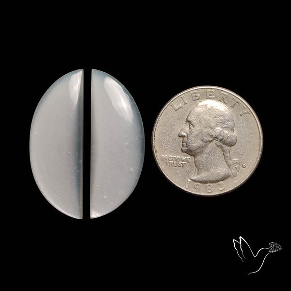 White Moonstone Pair