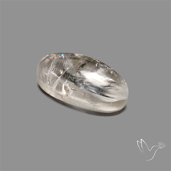 Rare Himalayan Quartz With Rainbow Cabochon