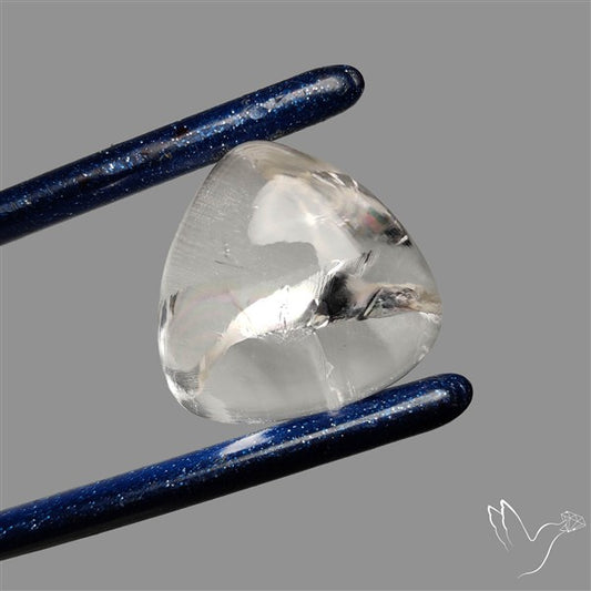 Rare Himalayan Quartz With Rainbow Cabochon