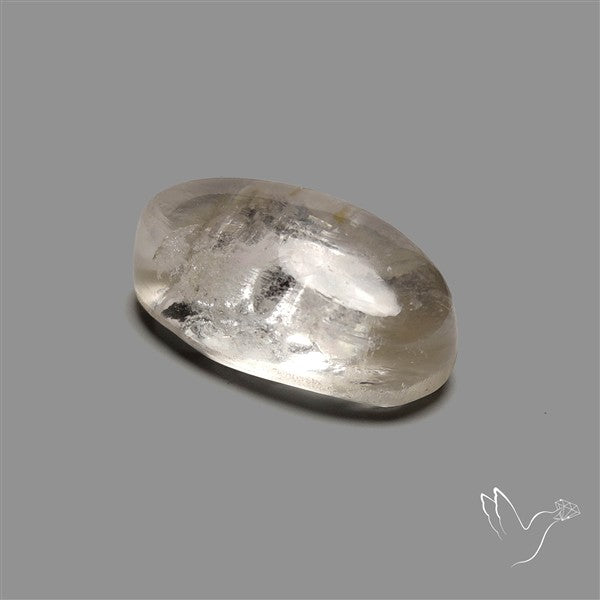 Rare Himalayan Quartz With Rainbow Cabochon