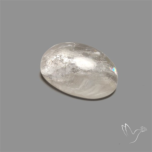 Large Himalayan Quartz With Rainbow Cabochon