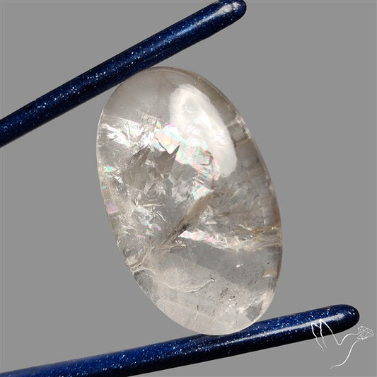 Large Himalayan Quartz With Rainbow Cabochon