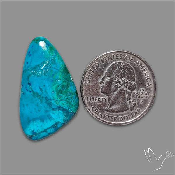 Shattuckite Cabochon with Chrysocolla