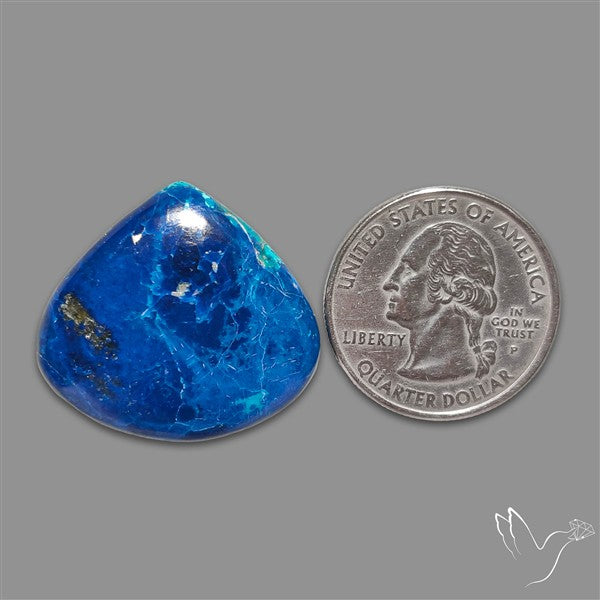 Shattuckite Cabochon with Azurite