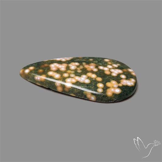 Orbicular Ocean Jasper Cabochon