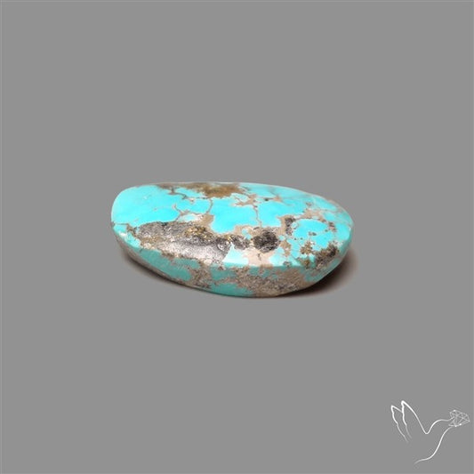 Rare Nishapuri Feroza Turquoise Cabochon Authentic