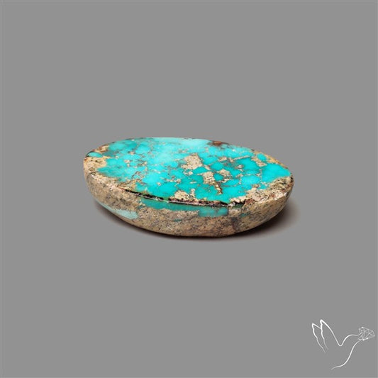 Rare Nishapuri Feroza Turquoise Cabochon Authentic