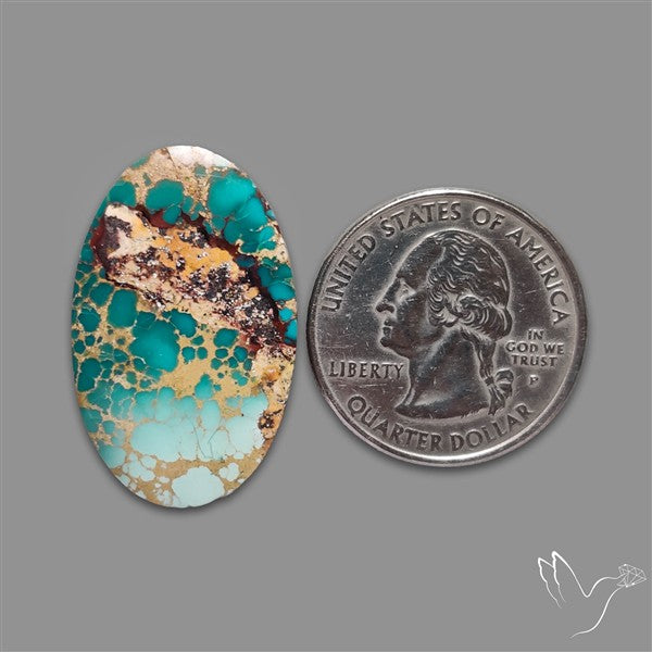 Rare Nishapuri Feroza Turquoise Cabochon Authentic