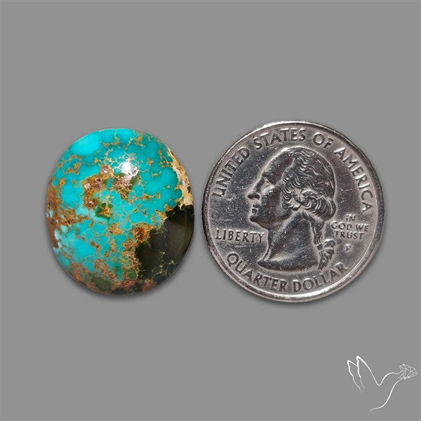 Rare Nishapuri Feroza Turquoise Cabochon Authentic