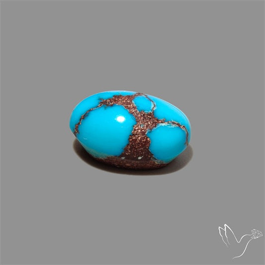 Rare Egyptian Turquoise Cabochon from Sinai Peninsula
