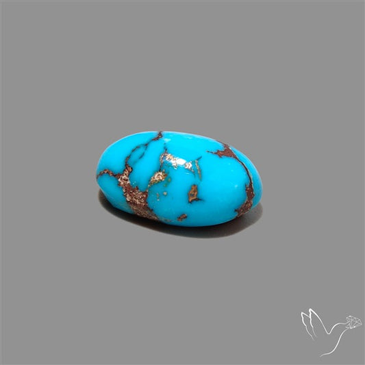Rare Egyptian Turquoise Cabochon from Sinai Peninsula