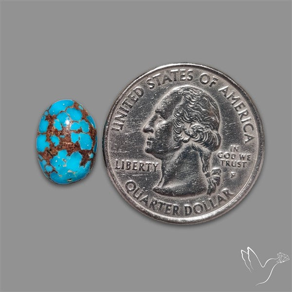 Rare Egyptian Turquoise Cabochon from Sinai Peninsula