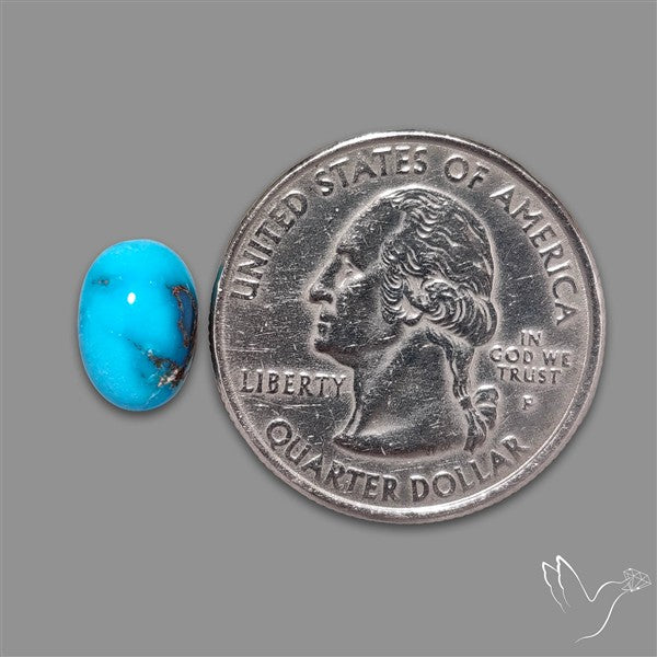 Rare Egyptian Turquoise Cabochon from Sinai Peninsula