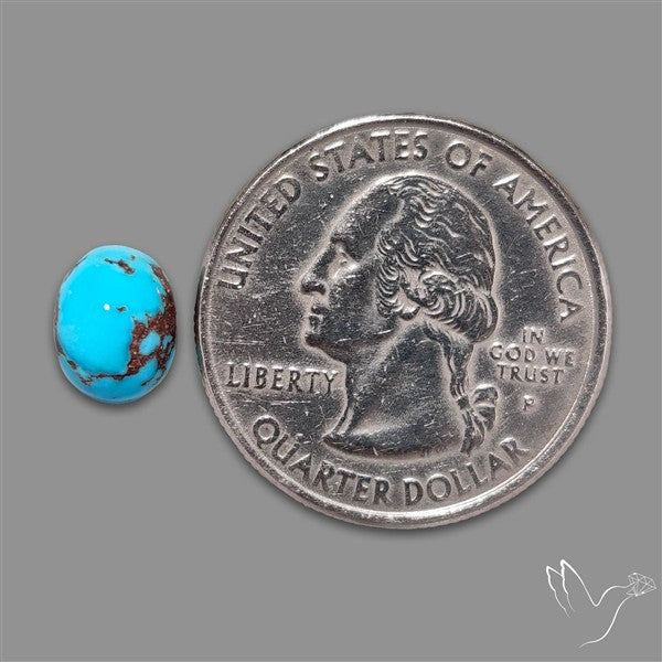 Rare Egyptian Turquoise Cabochon from Sinai Peninsula