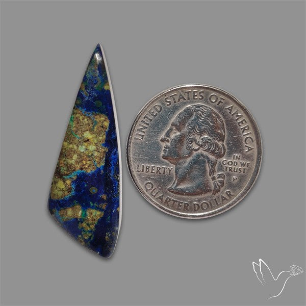 Azurite in Matrix Cabochon