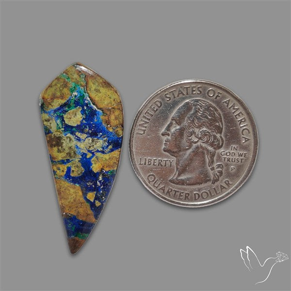 Azurite in Matrix Cabochon