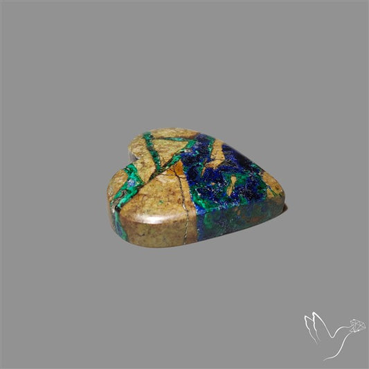 Azurite in Matrix Cabochon
