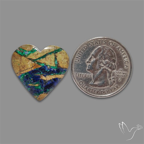 Azurite in Matrix Cabochon